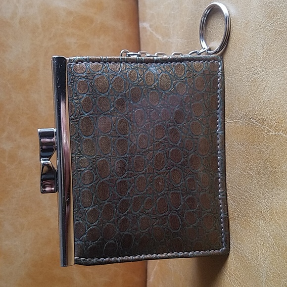 Vintage Baronet coin purse wallet key chain bag charm kiss clasp - Picture 3 of 10